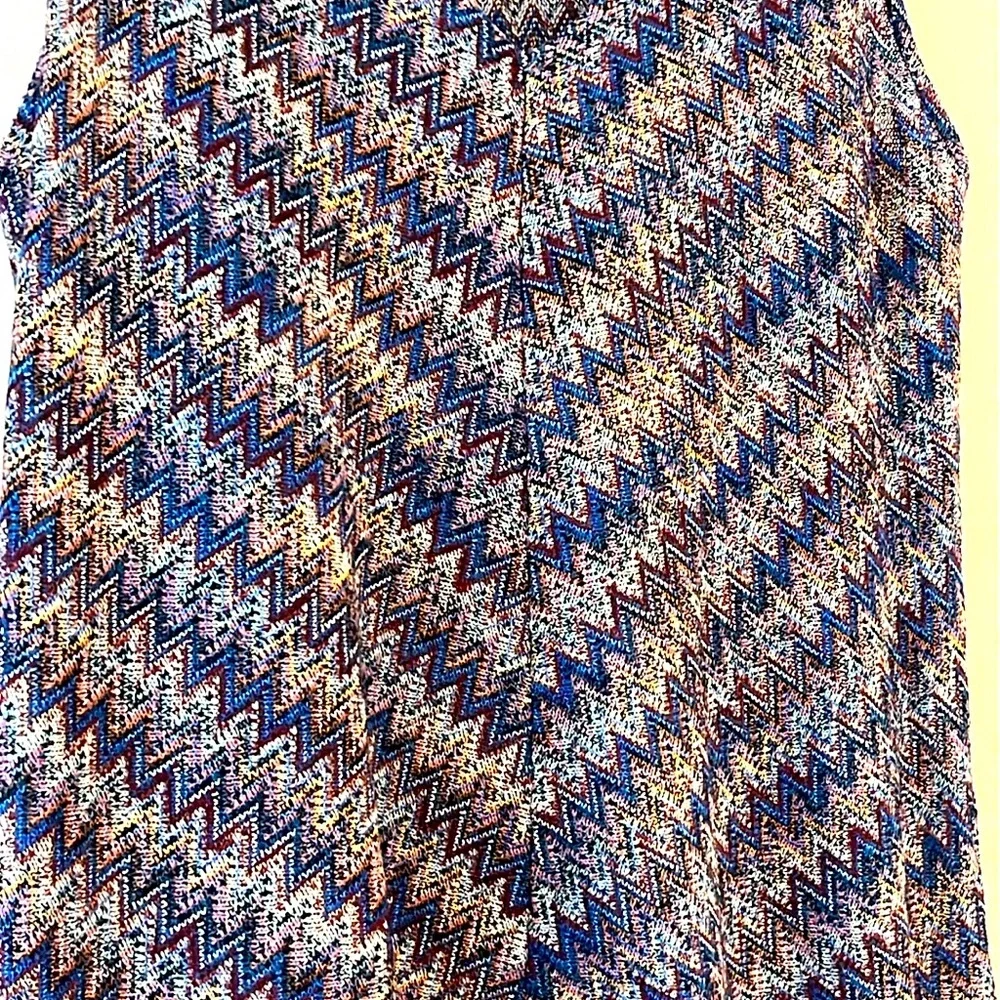 Anthropologie Maeve Westwater Chevron Knit Flowy Dress Sleeveless Blue Purple - Picture 10 of 10